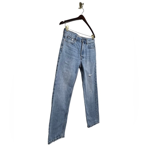 EVERLANE The Relaxed Straight Fit Jeans Blue 25 - Picture 5 of 8